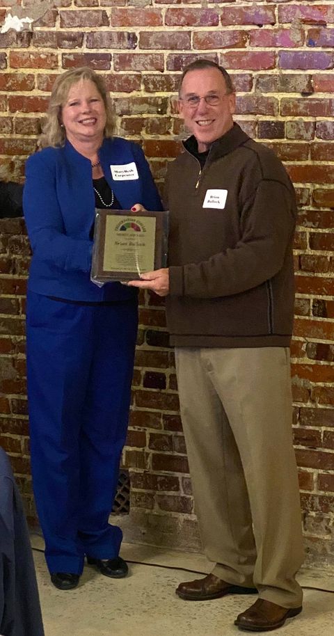 Brian Bullock Merrit Award 2021 with MaryBeth Carpenter, Executive Director